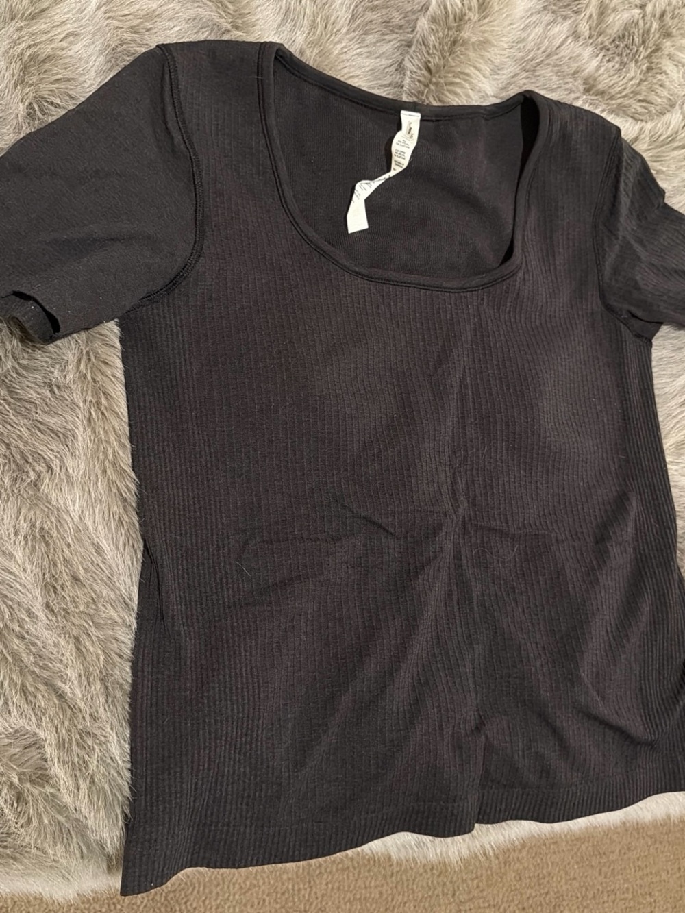 lululemon athletica Black ebb to street Scoop Neck Short Sleeve Tee - 12